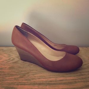 Jessica Simpson Cognac Suzanna Wedge Pumps